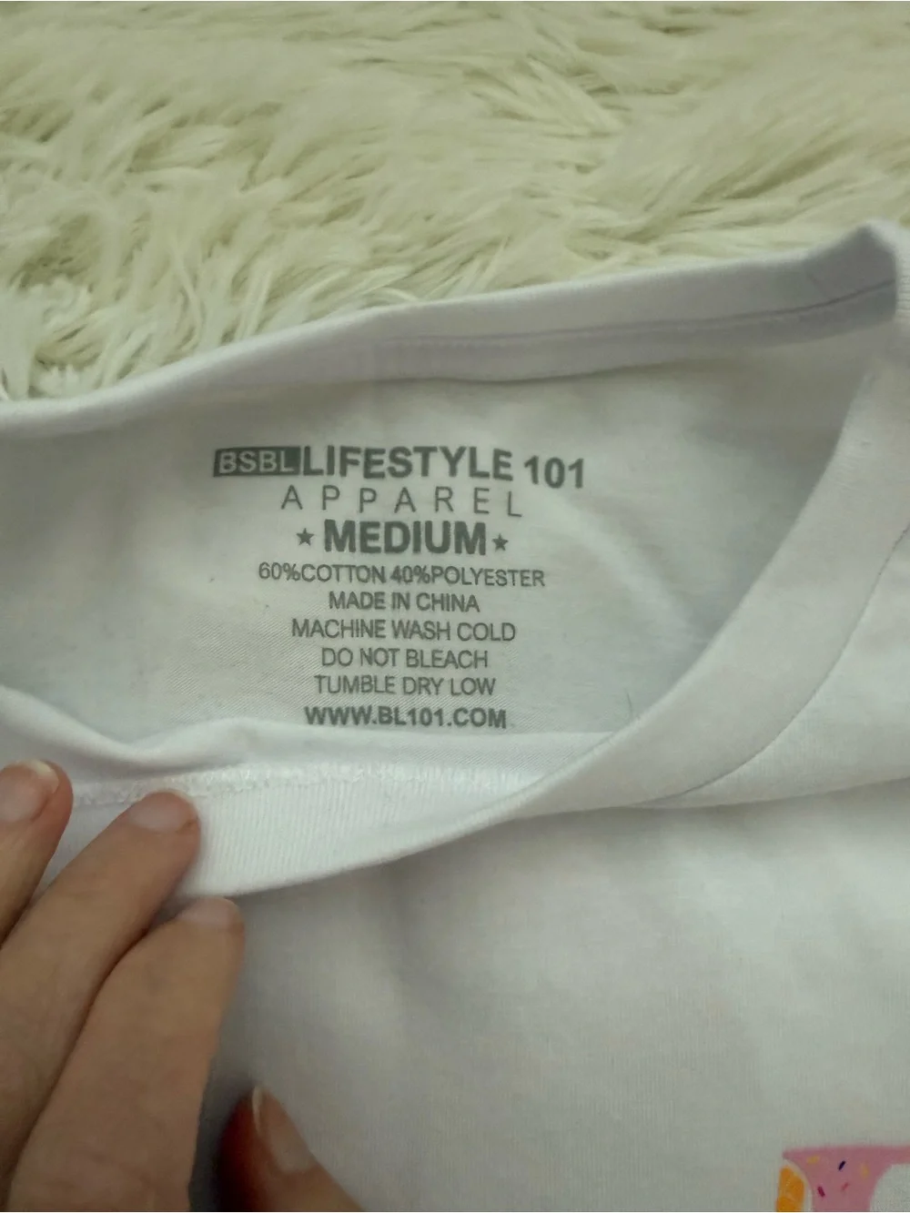 NWT Baseball Lifestyle Graphic Tee Size Adult Medium- White-Ice Cream Drip - Picture 4 of 5